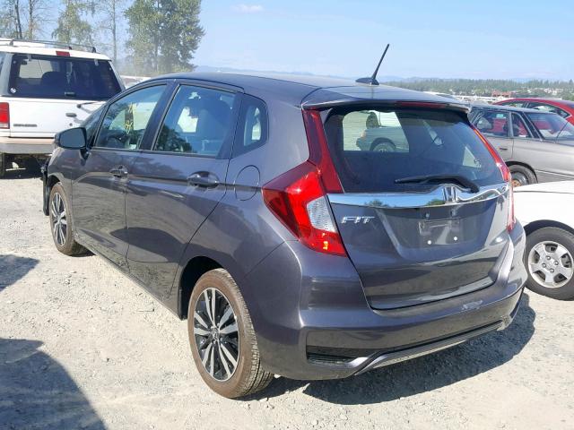 3HGGK5H84KM734030 - 2019 HONDA FIT EX GRAY photo 3