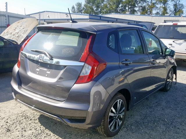 3HGGK5H84KM734030 - 2019 HONDA FIT EX GRAY photo 4