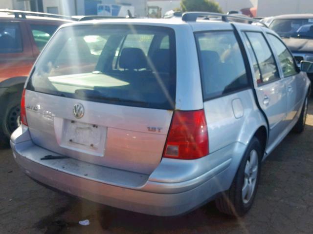 WVWSE61J34W000615 - 2004 VOLKSWAGEN JETTA GLS SILVER photo 4