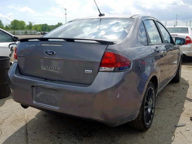 1FAHP3GN0AW294411 - 2010 FORD FOCUS SES GRAY photo 4