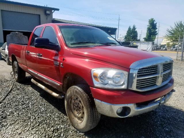 3D7KS28A88G180658 - 2008 DODGE RAM 2500 S RED photo 1