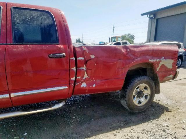 3D7KS28A88G180658 - 2008 DODGE RAM 2500 S RED photo 9