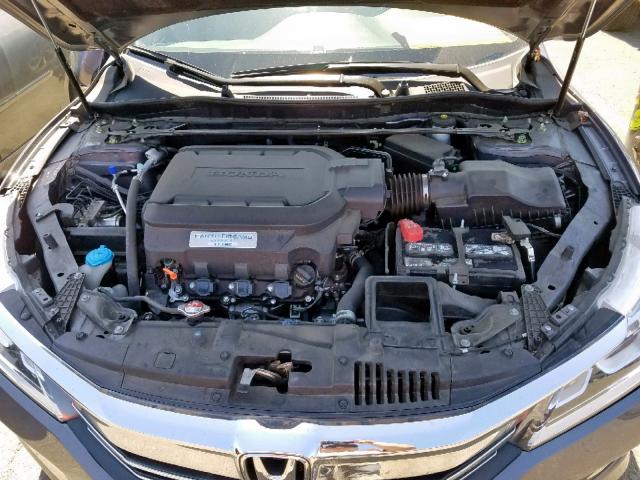 1HGCR3F89HA023737 - 2017 HONDA ACCORD EXL GRAY photo 7