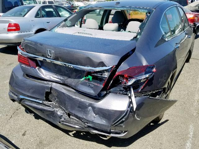 1HGCR3F89HA023737 - 2017 HONDA ACCORD EXL GRAY photo 9