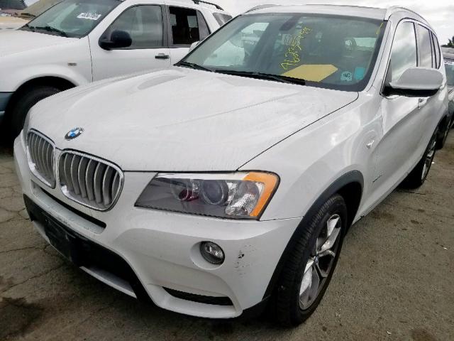 5UXWX7C50BL732604 - 2011 BMW X3 XDRIVE3 WHITE photo 2