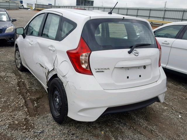 3N1CE2CP2JL370120 - 2018 NISSAN VERSA NOTE WHITE photo 3