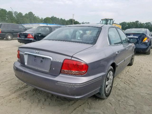 KMHWF25S15A115508 - 2005 HYUNDAI SONATA GL SILVER photo 4