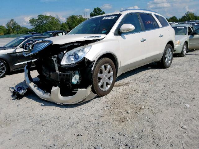 5GAEV23D19J201321 - 2009 BUICK ENCLAVE CX WHITE photo 2