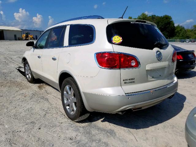 5GAEV23D19J201321 - 2009 BUICK ENCLAVE CX WHITE photo 3