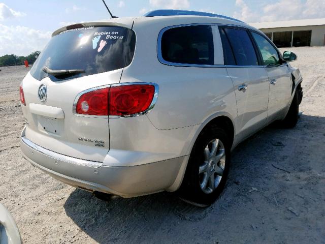 5GAEV23D19J201321 - 2009 BUICK ENCLAVE CX WHITE photo 4