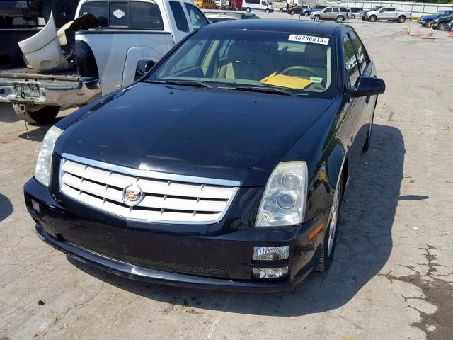 1G6DW677350222693 - 2005 CADILLAC STS BLACK photo 2