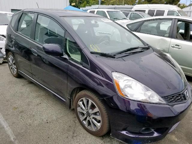 JHMGE8H53DC023662 - 2013 HONDA FIT SPORT BLUE photo 1