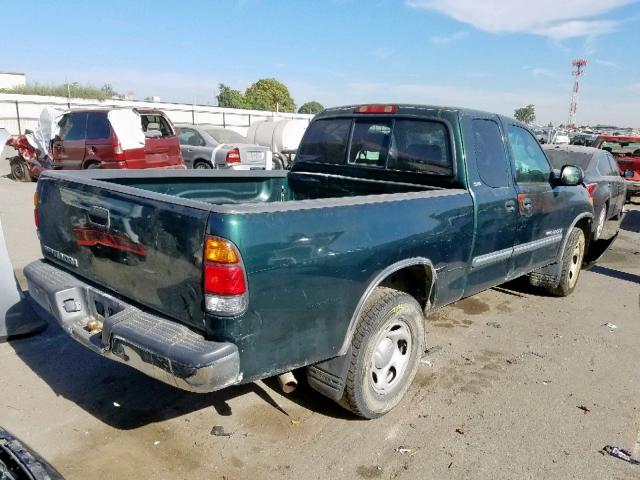 5TBRN34144S438920 - 2004 TOYOTA TUNDRA ACC GREEN photo 4