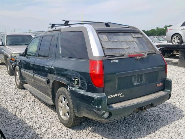 1GKET12PX46140464 - 2004 GMC ENVOY XUV GREEN photo 3