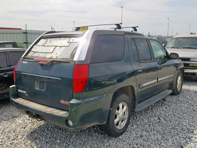 1GKET12PX46140464 - 2004 GMC ENVOY XUV GREEN photo 4