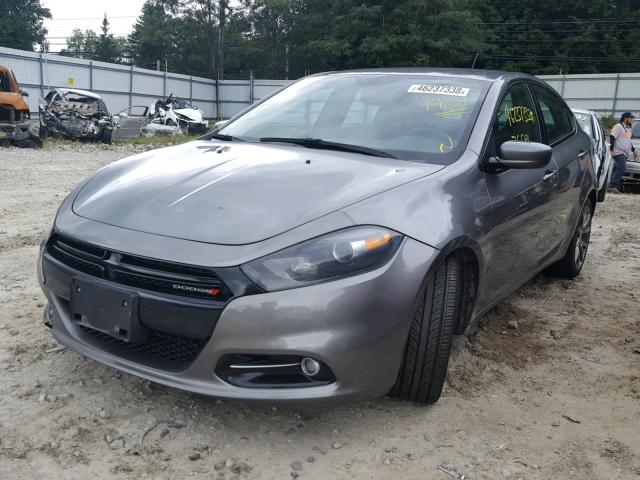 1C3CDFBAXDD314039 - 2013 DODGE DART SXT GRAY photo 2