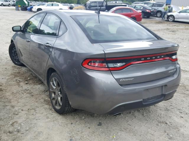 1C3CDFBAXDD314039 - 2013 DODGE DART SXT GRAY photo 3