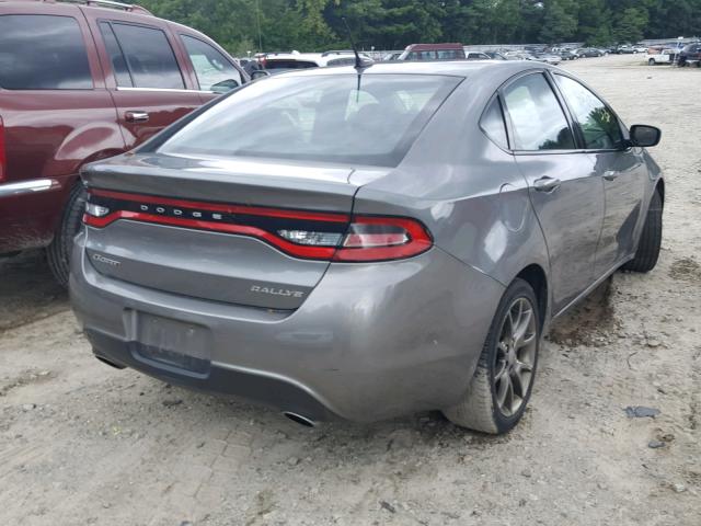 1C3CDFBAXDD314039 - 2013 DODGE DART SXT GRAY photo 4