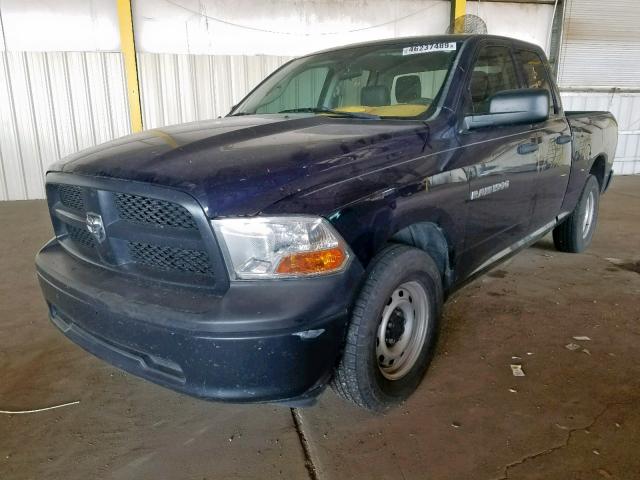 1C6RD6FK6CS169463 - 2012 DODGE RAM 1500 S BLUE photo 2