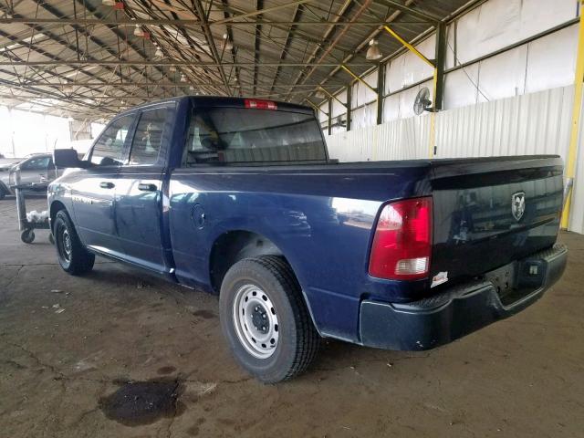 1C6RD6FK6CS169463 - 2012 DODGE RAM 1500 S BLUE photo 3