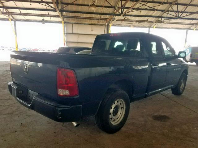 1C6RD6FK6CS169463 - 2012 DODGE RAM 1500 S BLUE photo 4