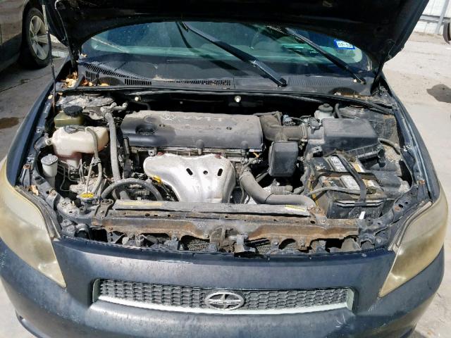 JTKDE177970151739 - 2007 TOYOTA SCION TC შავი ფოტო 7