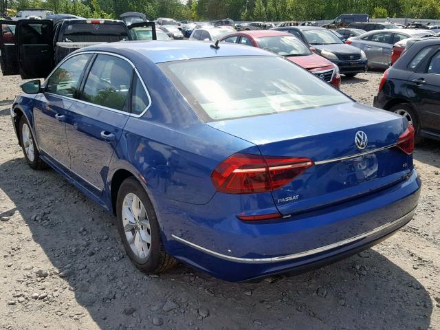 1VWAT7A35HC014870 - 2017 VOLKSWAGEN PASSAT S BLUE photo 3