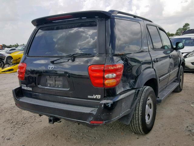 5TDZT38A52S057436 - 2002 TOYOTA SEQUOIA LI BLACK photo 4