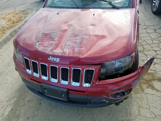 1C4NJCBA4GD568295 - 2016 JEEP COMPASS SP RED photo 7