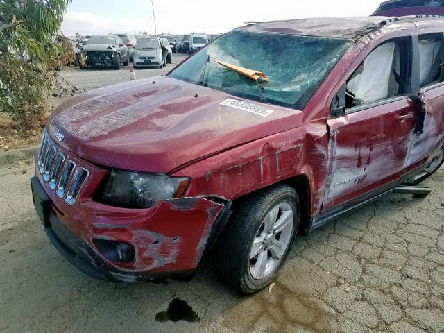 1C4NJCBA4GD568295 - 2016 JEEP COMPASS SP RED photo 9