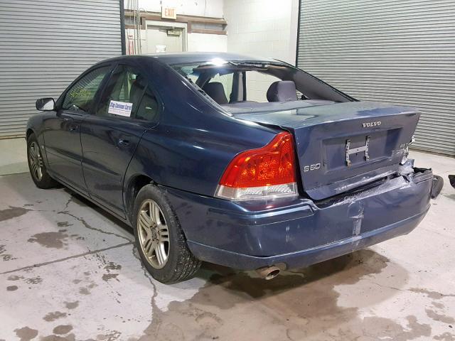 YV1RS592362554403 - 2006 VOLVO S60 2.5T BLUE photo 3