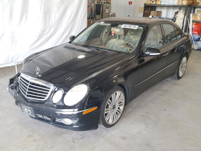 WDBUF56X48B349548 - 2008 MERCEDES-BENZ E 350 BLACK photo 2