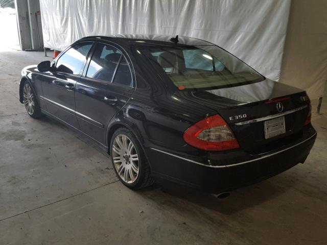 WDBUF56X48B349548 - 2008 MERCEDES-BENZ E 350 BLACK photo 3