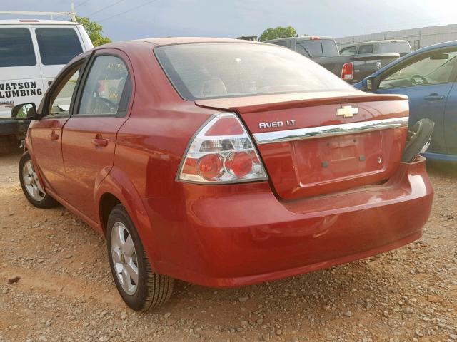 KL1TD5DE2BB119106 - 2011 CHEVROLET AVEO LS MAROON photo 3