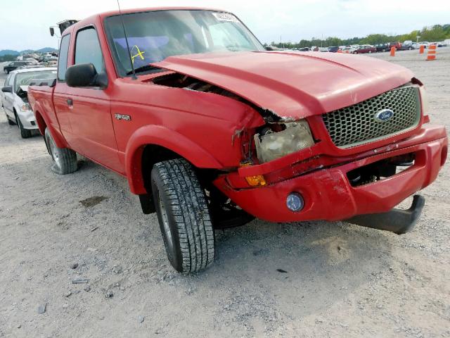 1FTYR14U91TA06620 - 2001 FORD RANGER SUP RED photo 1