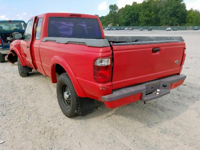 1FTYR14U91TA06620 - 2001 FORD RANGER SUP RED photo 3