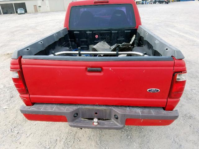 1FTYR14U91TA06620 - 2001 FORD RANGER SUP RED photo 6