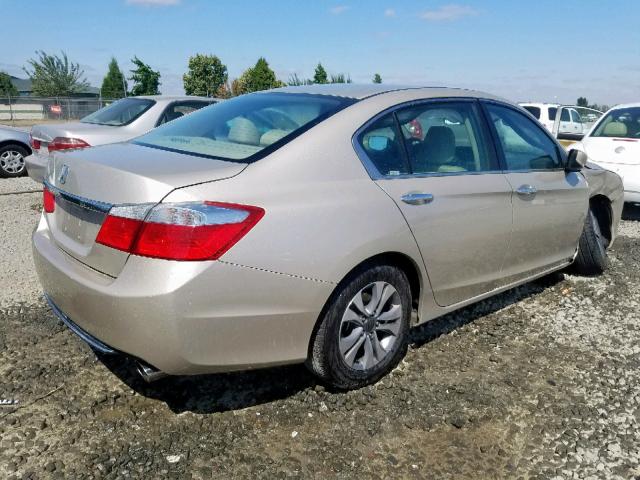 1HGCR2F34FA216647 - 2015 HONDA ACCORD LX GOLD photo 4