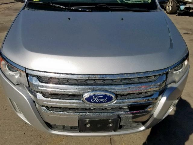 2FMDK4JC6EBB47615 - 2014 FORD EDGE SEL SILVER photo 9