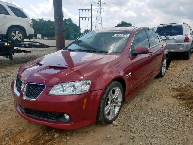 6G2ER57779L163517 - 2009 PONTIAC G8 RED photo 2