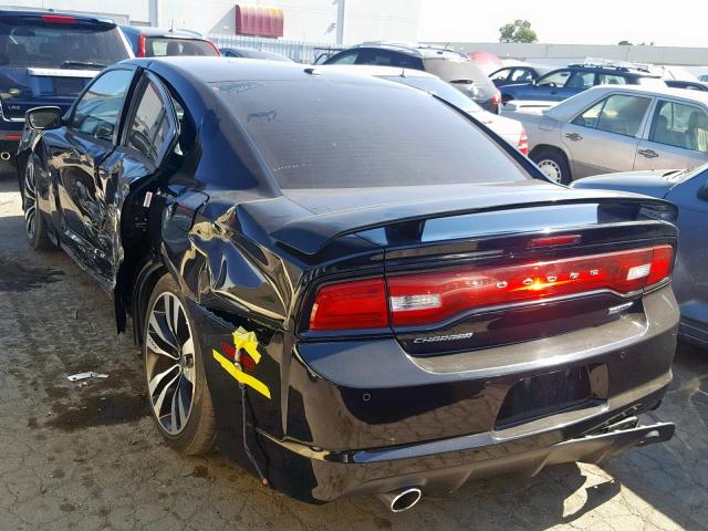 2C3CDXEJ0CH169838 - 2012 DODGE CHARGER SR BLACK photo 3