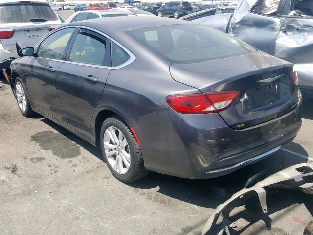 1C3CCCAB1FN576055 - 2015 CHRYSLER 200 LIMITE GRAY photo 3