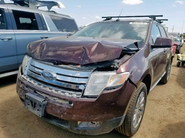 2FMDK3JC5ABA89081 - 2010 FORD EDGE SEL BROWN photo 2