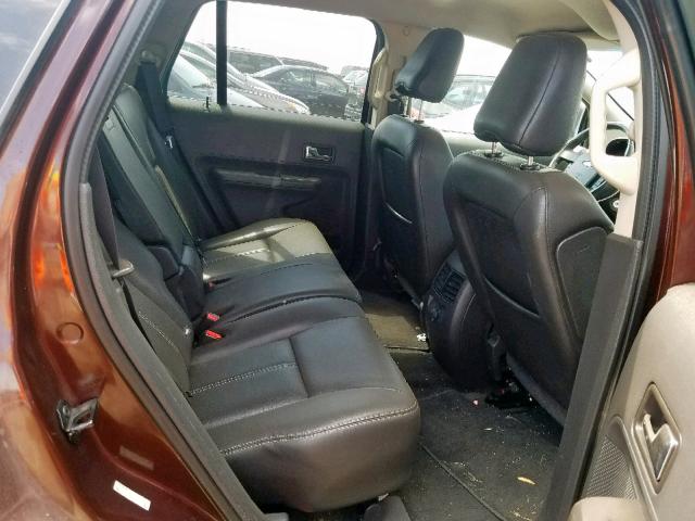 2FMDK3JC5ABA89081 - 2010 FORD EDGE SEL BROWN photo 6