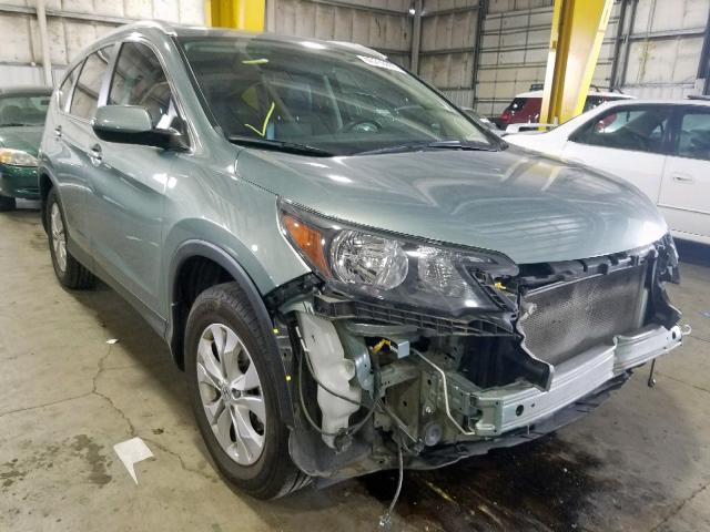 2HKRM4H73CH617212 - 2012 HONDA CR-V EXL GREEN photo 1