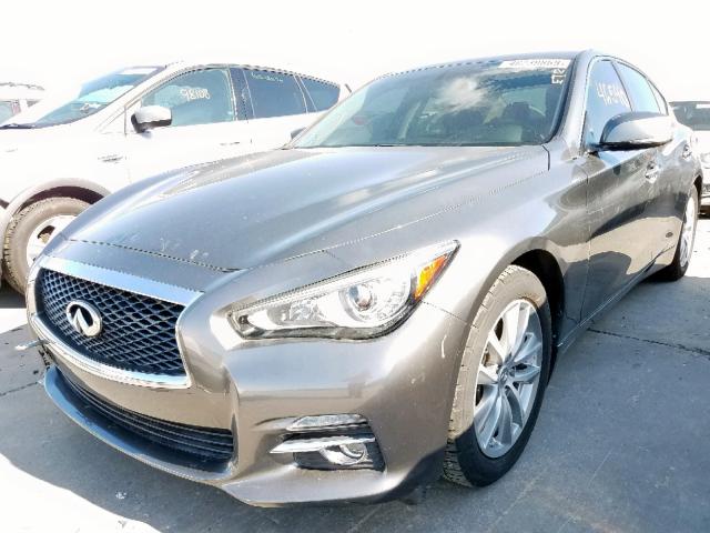 JN1BV7AP7EM686829 - 2014 INFINITI Q50 BASE GRAY photo 2