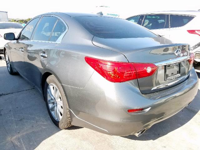 JN1BV7AP7EM686829 - 2014 INFINITI Q50 BASE GRAY photo 3