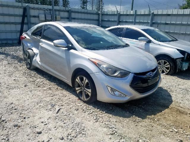 KMHDH6AE0DU002218 - 2013 HYUNDAI ELANTRA CO SILVER photo 1