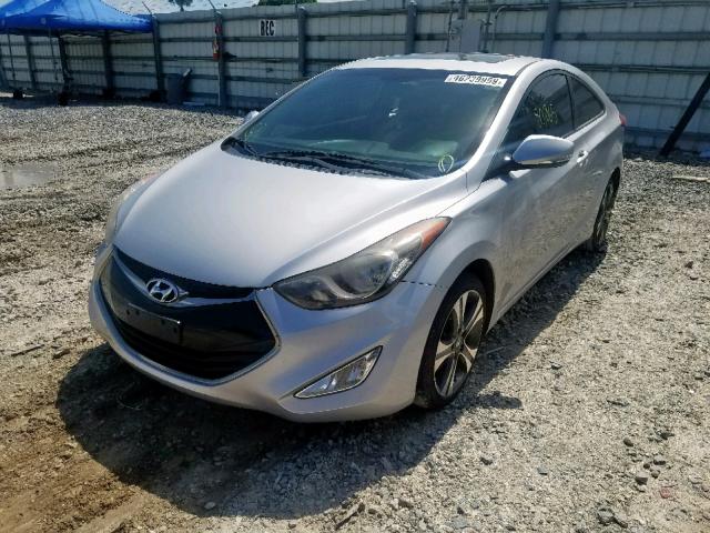 KMHDH6AE0DU002218 - 2013 HYUNDAI ELANTRA CO SILVER photo 2