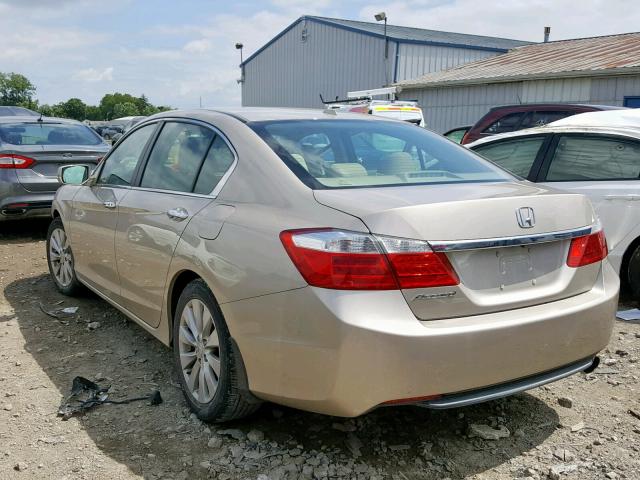 1HGCR2F85EA180509 - 2014 HONDA ACCORD EXL TAN photo 3